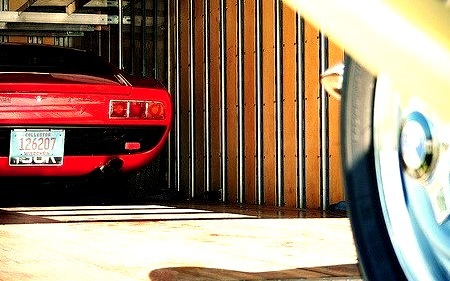 Lamborghini Miura SV & BMW 507 (via Mike Mertz)