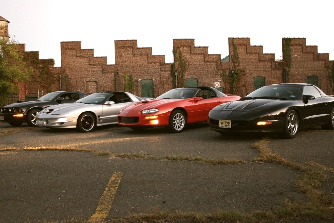 2006 Mustang GT, 2000 Trans Am WS.6, 2000 Camaro SS, & 1994 Firebird Formula