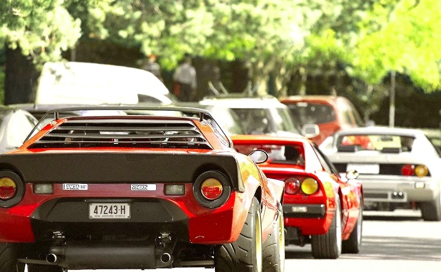 Lancia Stratos, Ferrari 512 BBi and 328 GTS