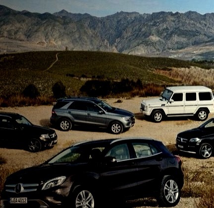 Mercedes-Benz SUV line up